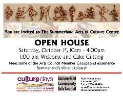 Summerland Arts Council Open House Public presentation of Summerland's Cultural Plan